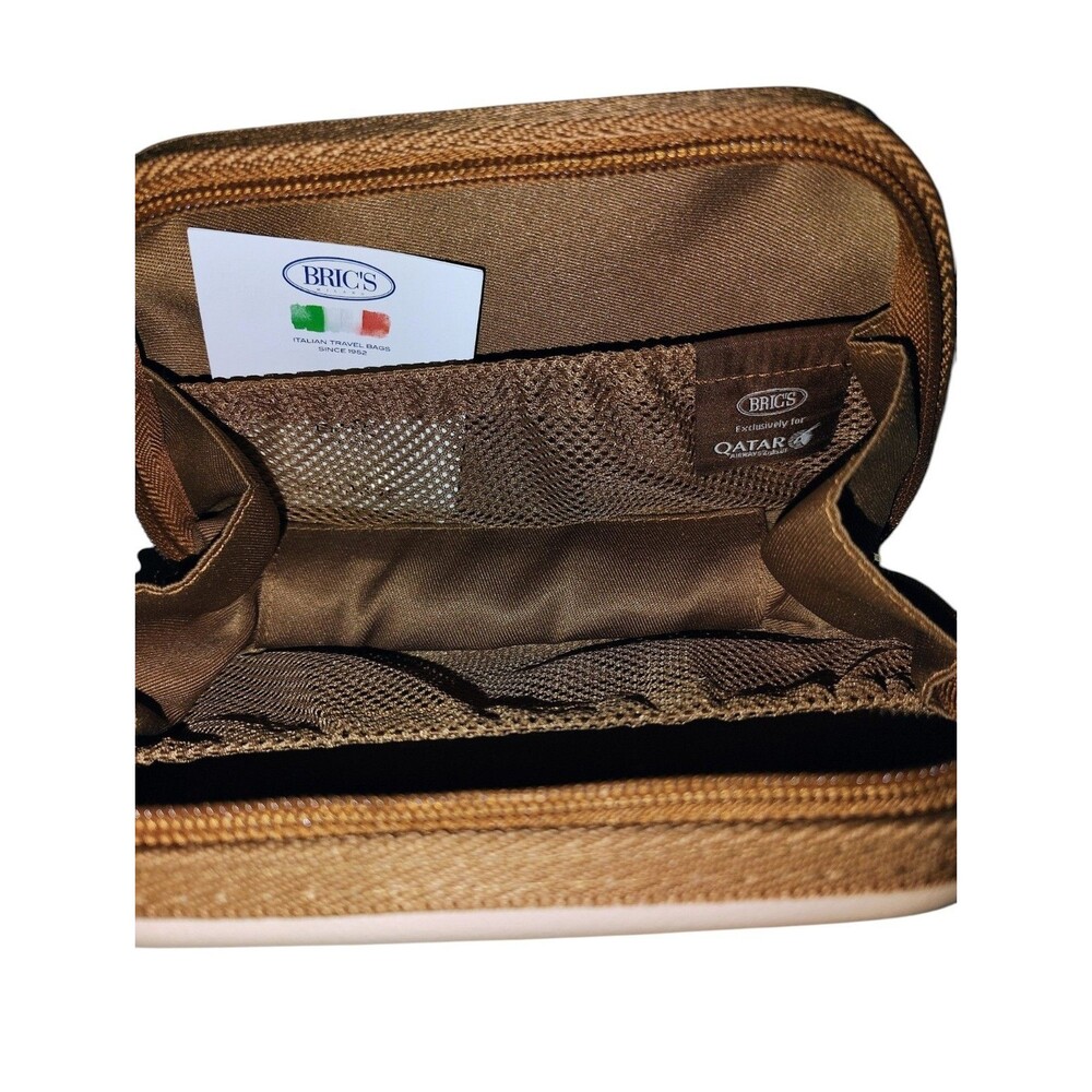 New BRICS Hard Shell Toiletry Bag Beige Qatar Airways     57 - Picture 6 of 10